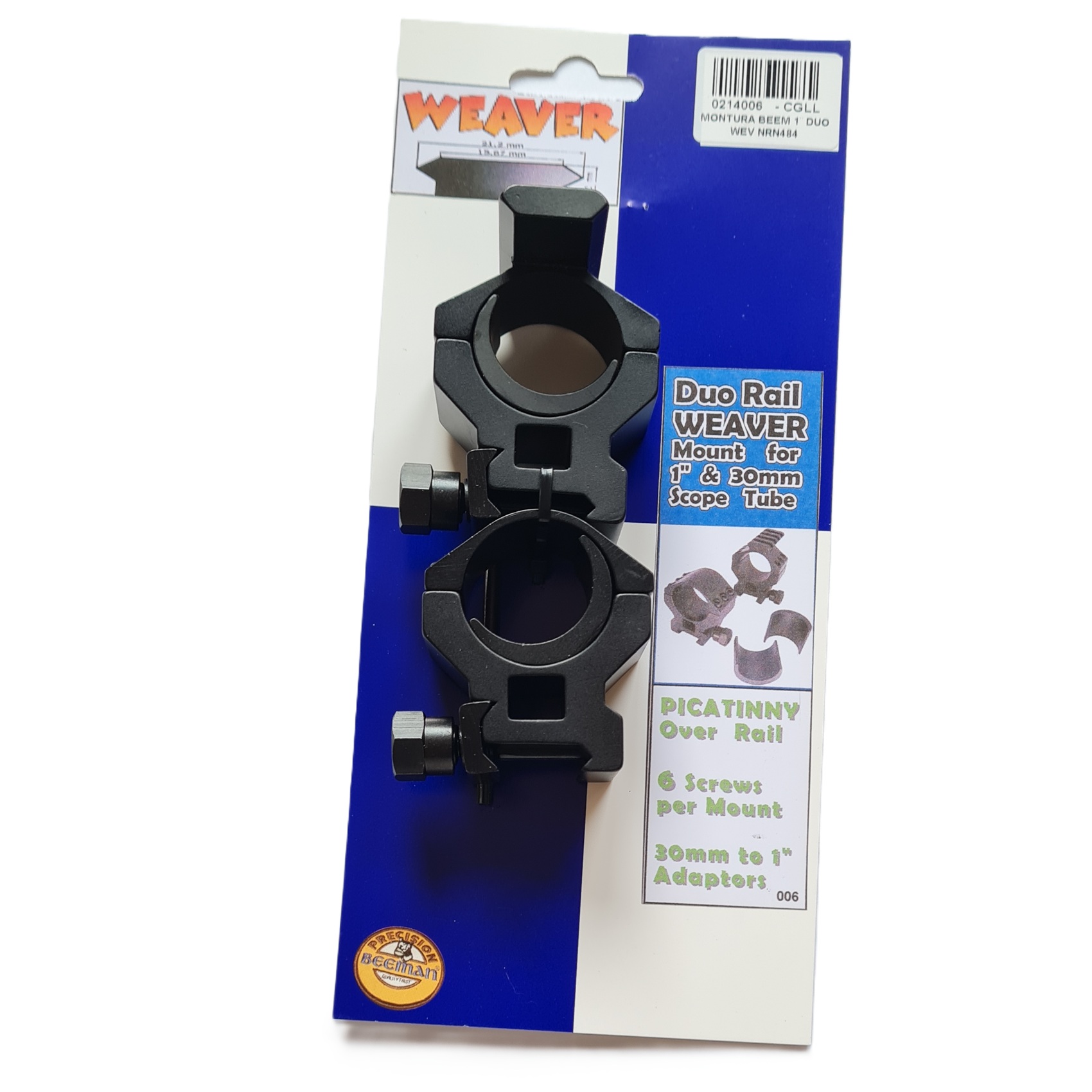 MONTURA BEEM 1¨ DUO WEV NRN484 - Imagen 2