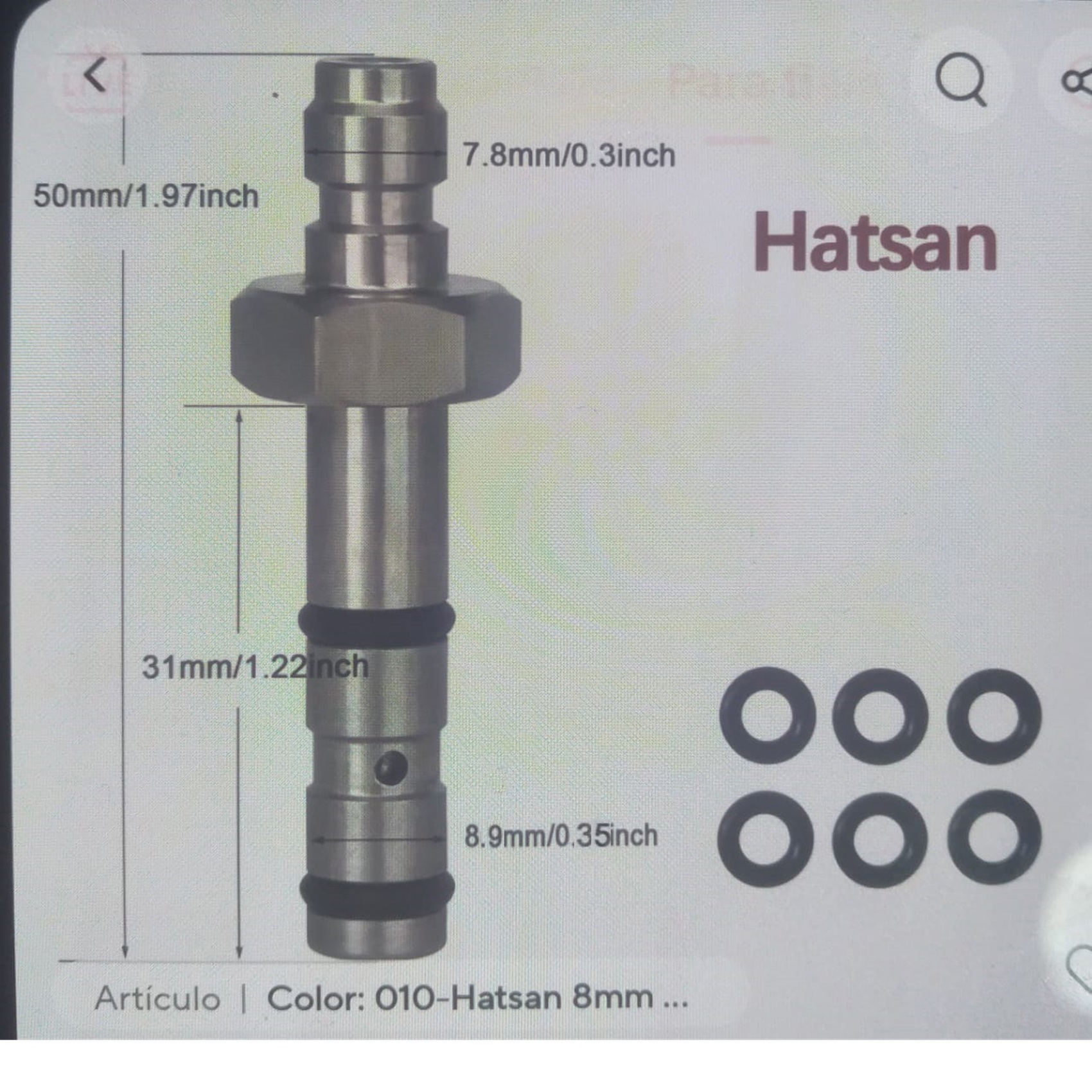 CONECTOR RAPIDO ALTA PRE MACHO - Imagen 2