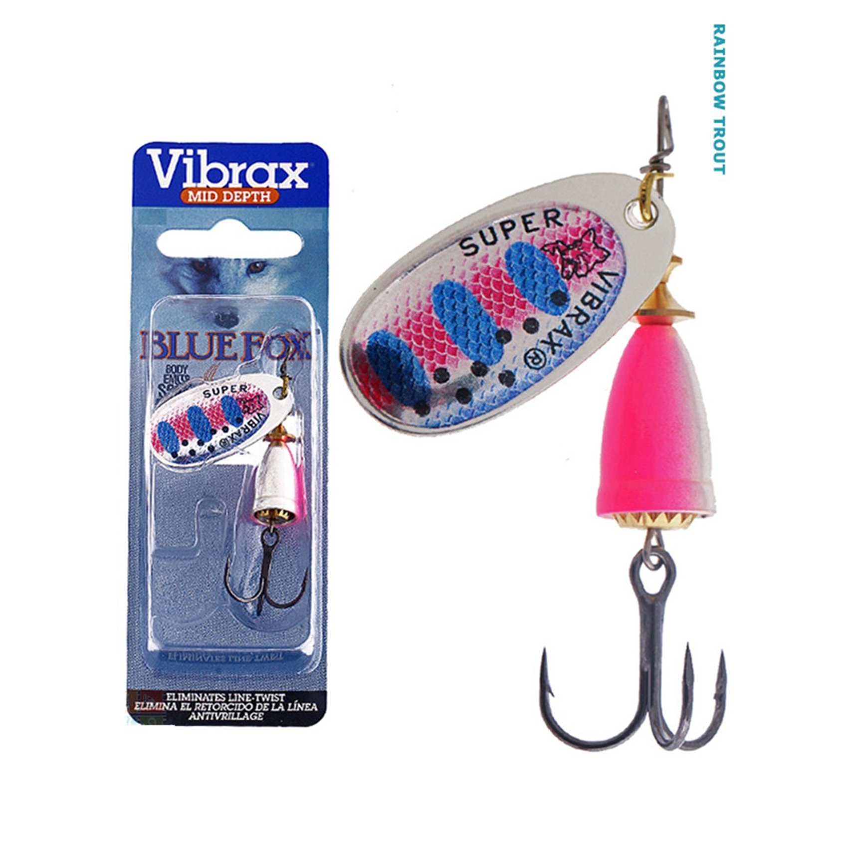 SPINNER RAPALA RAINBOE TROUT N2 6gr - Imagen 2